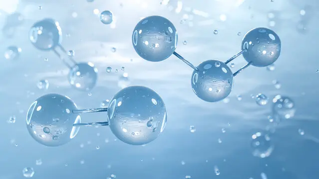 atomos de ozono en agua